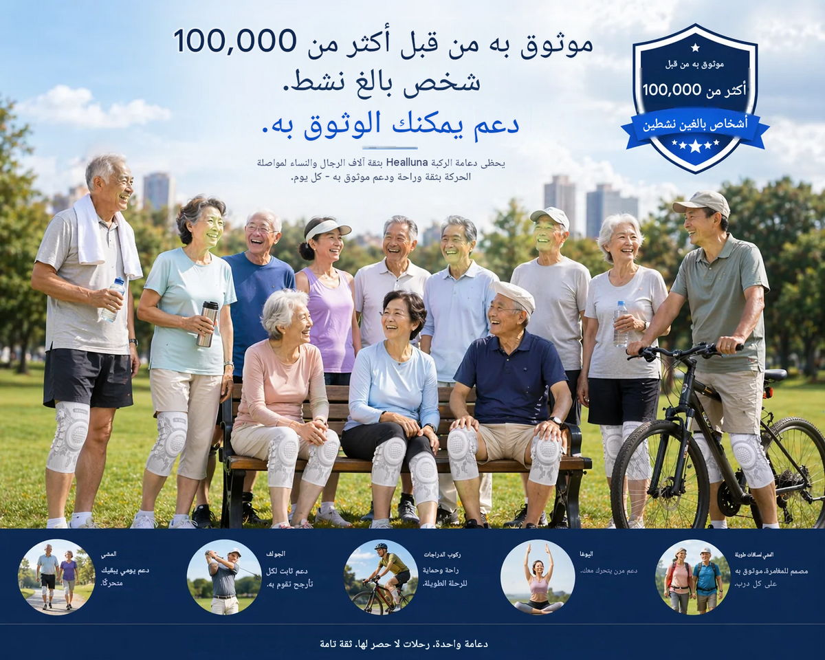 ودّع ألم الركبة مع دعم مريح وثبات أفضل 🦵